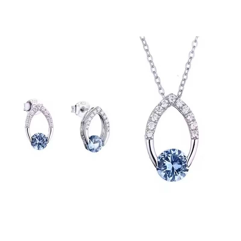 QX Custom OEM Fine Jewelry 925 Sterling Silver Zircon Романтичные женские подарочные ожерелья